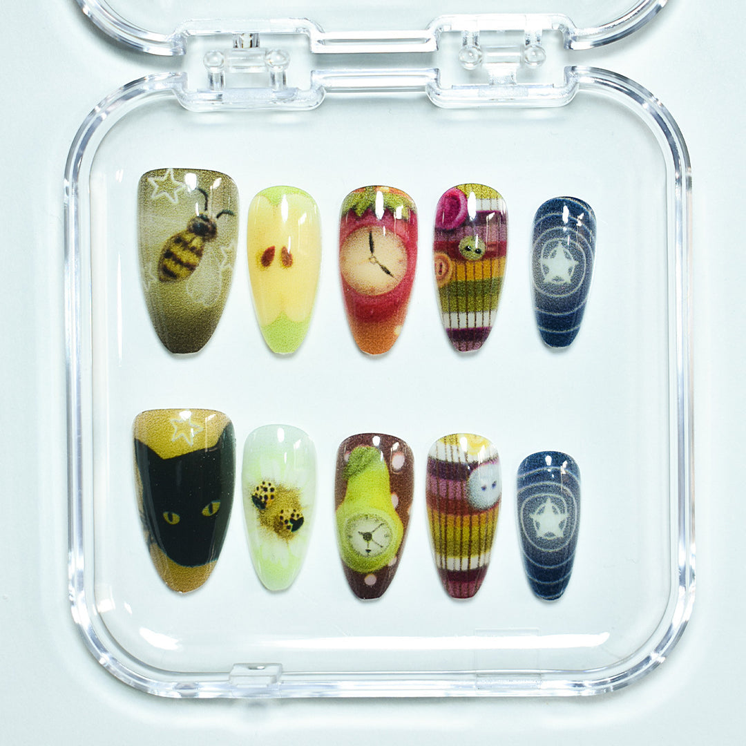 Artistic Themed Nail Art Extensions Bowlift