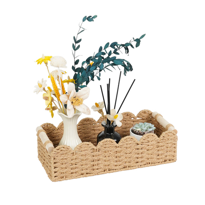 Decorative Woven Storage Caddy Bowlift