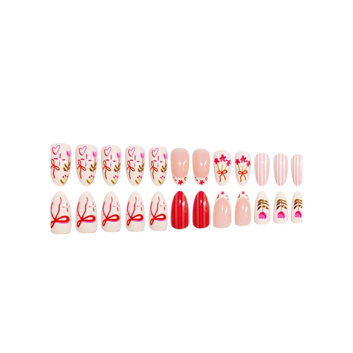 Artistic Floral Nail Art Set Bowlift
