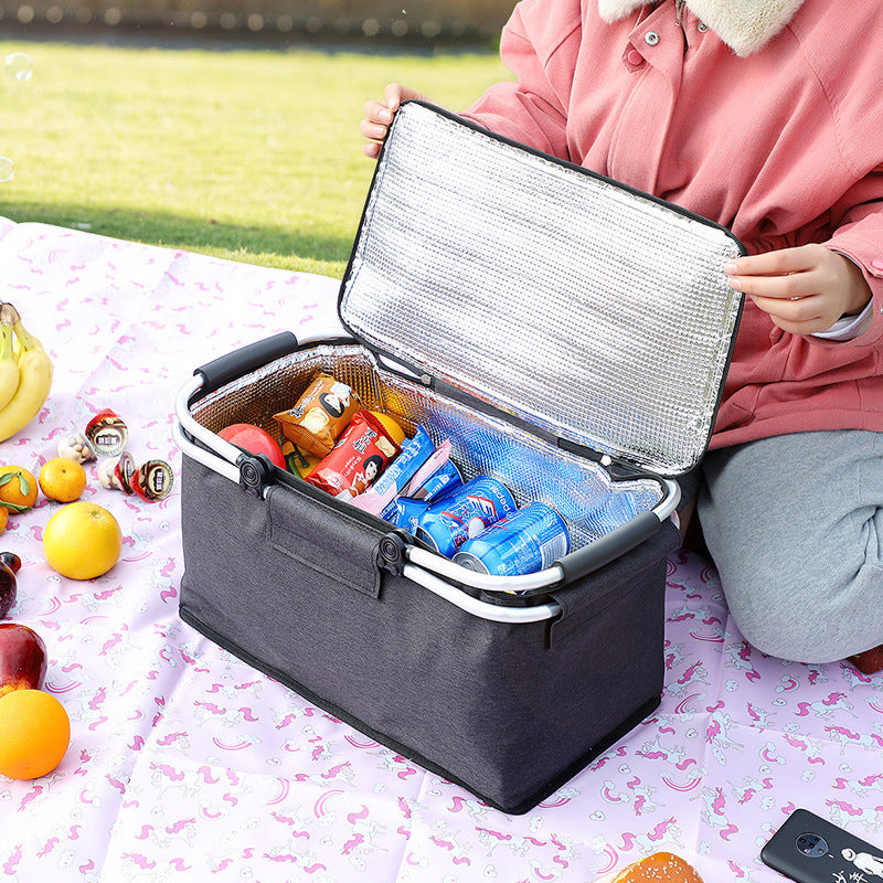 Versatile Collapsible Picnic Basket Bowlift