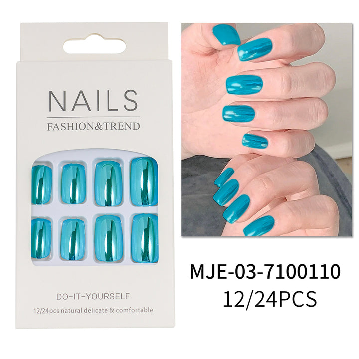 Glossy Press-On Nails Set Bowlift