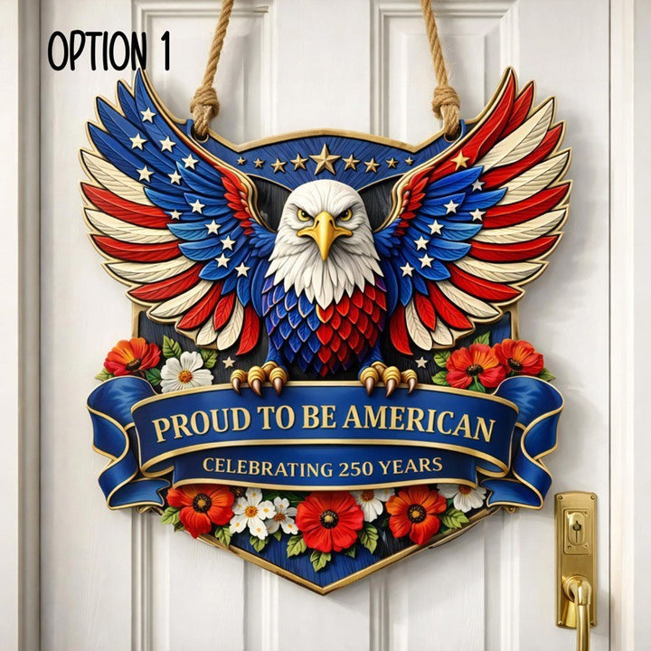 Unisex nan Patriotic Americana Heart Flag Wreath with Ribbon Mesh, Wooden Heart Cutout and Star Accent Bowlsift Bowlift