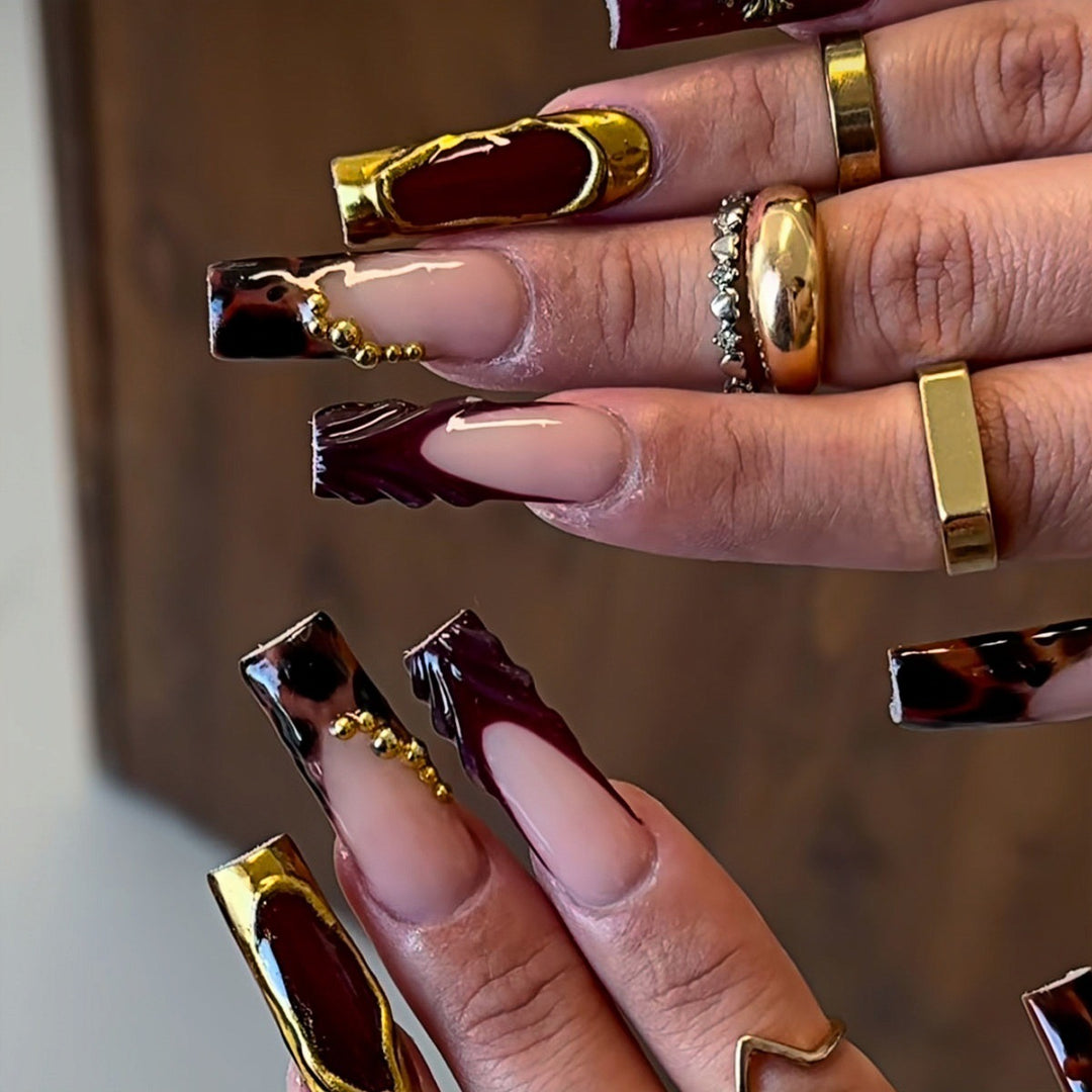 Decorative Long Nail Art Extensions Bowlift