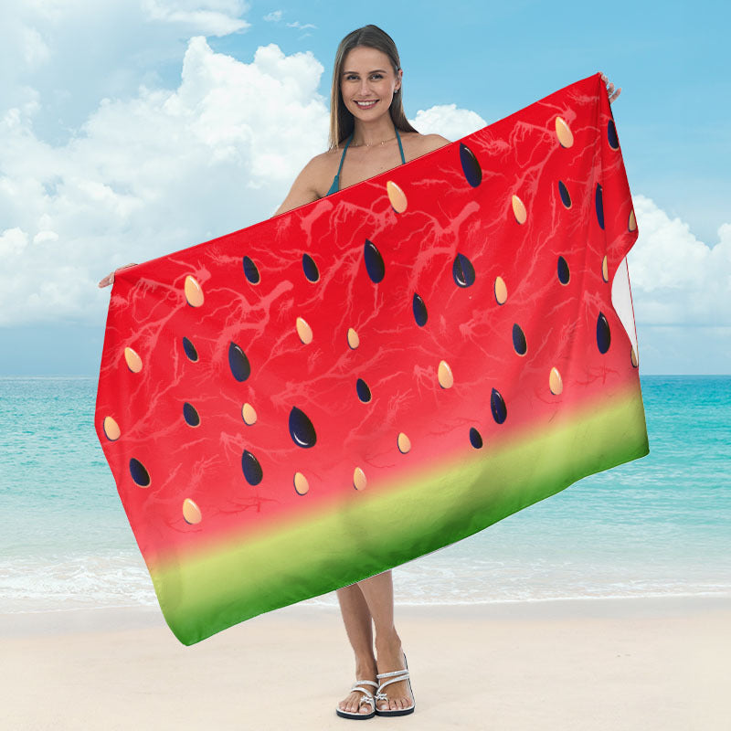 Beach towel with artistic underwater motif Bowlift