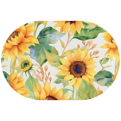 Floral Design Kitchen Mat