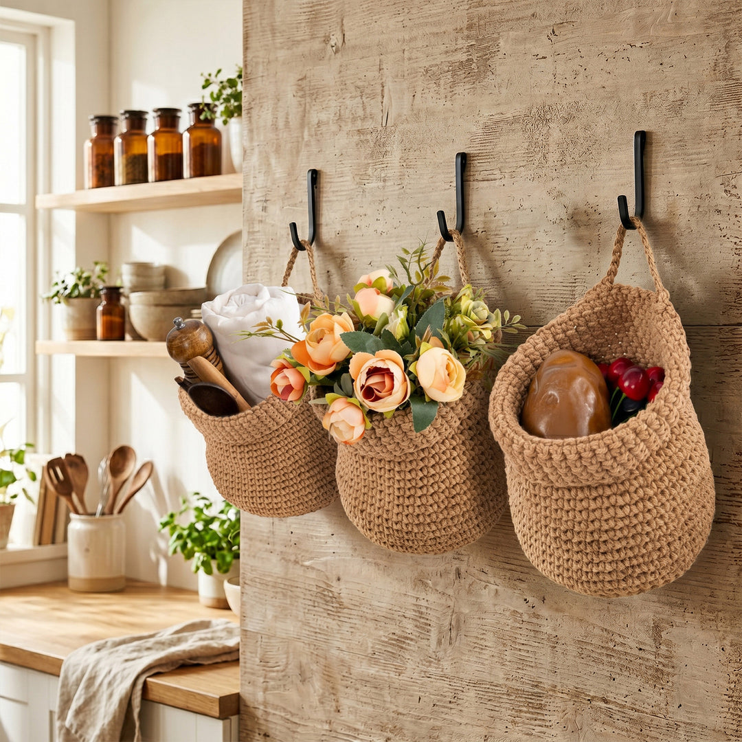 Decorative Macrame Storage Basket Bowlift