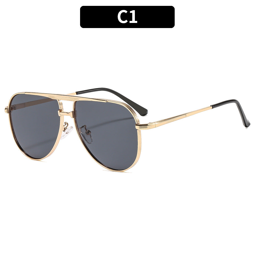 Ladies fashion aviator sunglasses with elegant metal frame and UV400 protection Bowlift