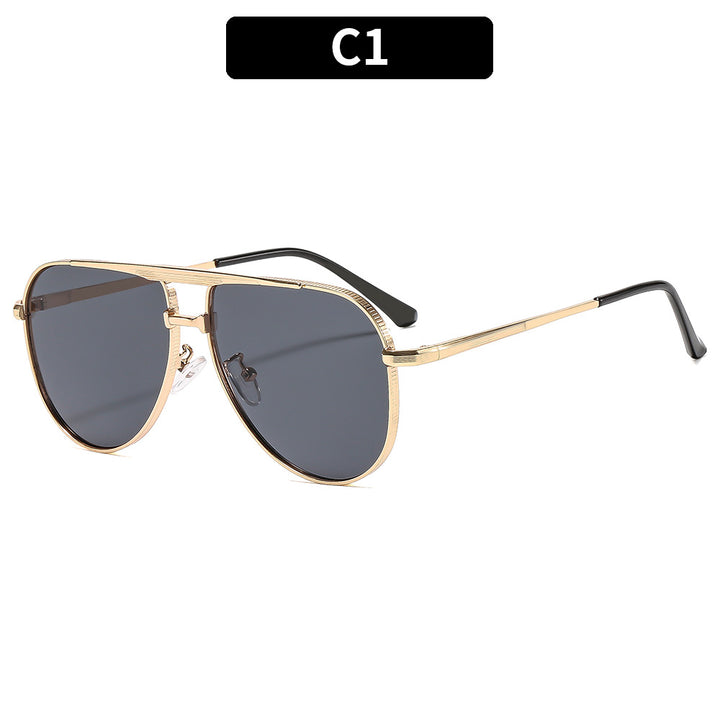 Ladies fashion aviator sunglasses with elegant metal frame and UV400 protection Bowlift