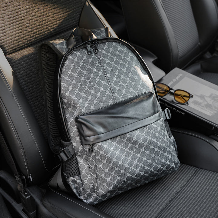 Fashionable city backpack with stylish pattern and durable outer material Bowlift