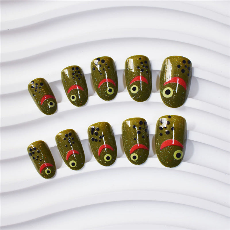 Artistic Fish-Themed Press-On Nails Bowlift