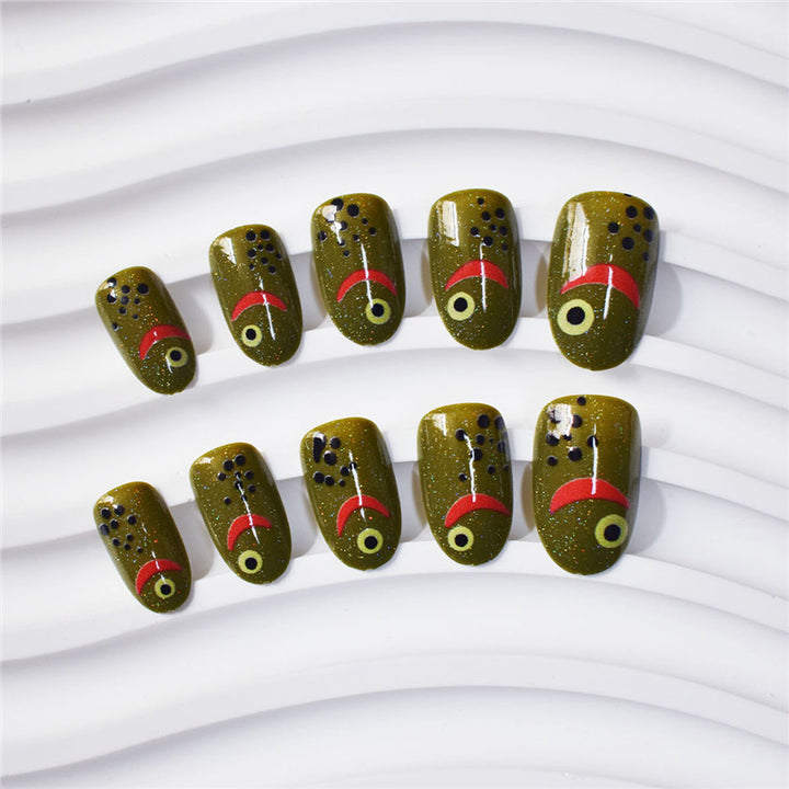 Artistic Fish-Themed Press-On Nails Bowlift