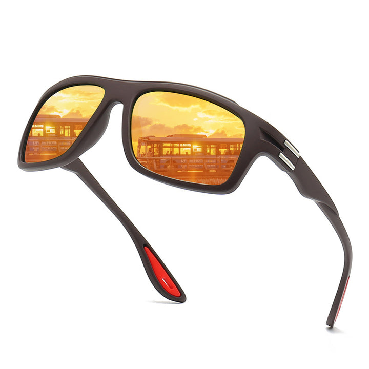 Men's sporty sunglasses with polarized lenses and shock-resistant frame Bowlift