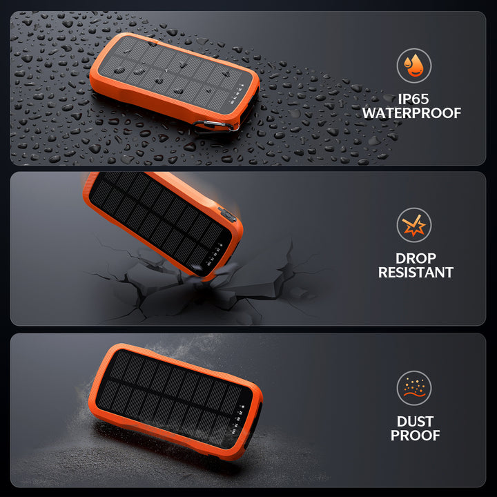 Solar charger with integrated USB ports and LED lamps Bowlift