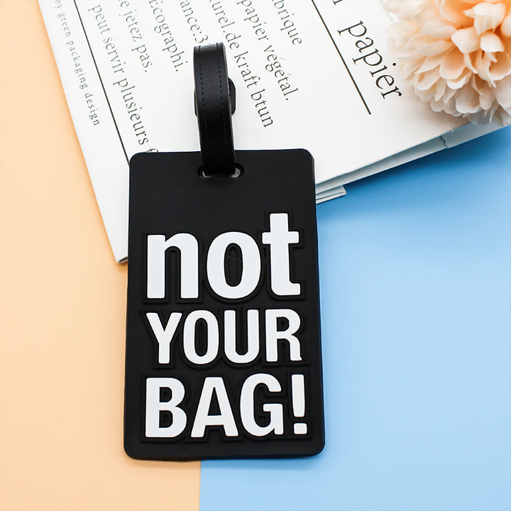 Unisex Luggage Tag with Humorous Saying Bowlift