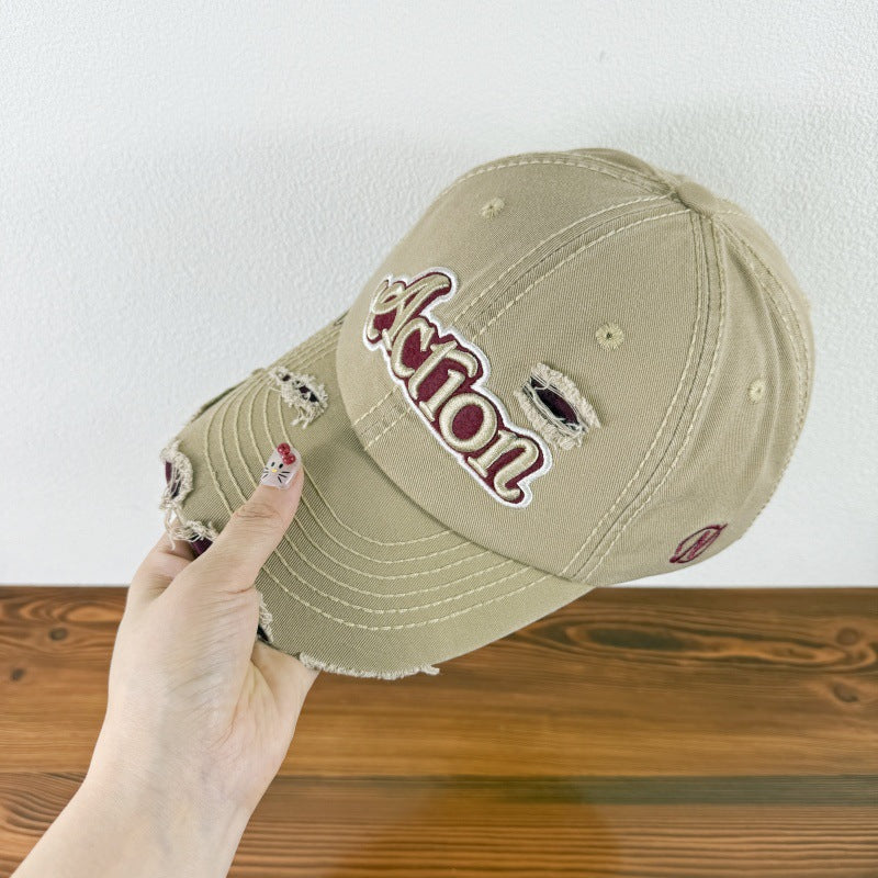 Men's Distressed Graphic Baseball Cap Bowlift 1784270841