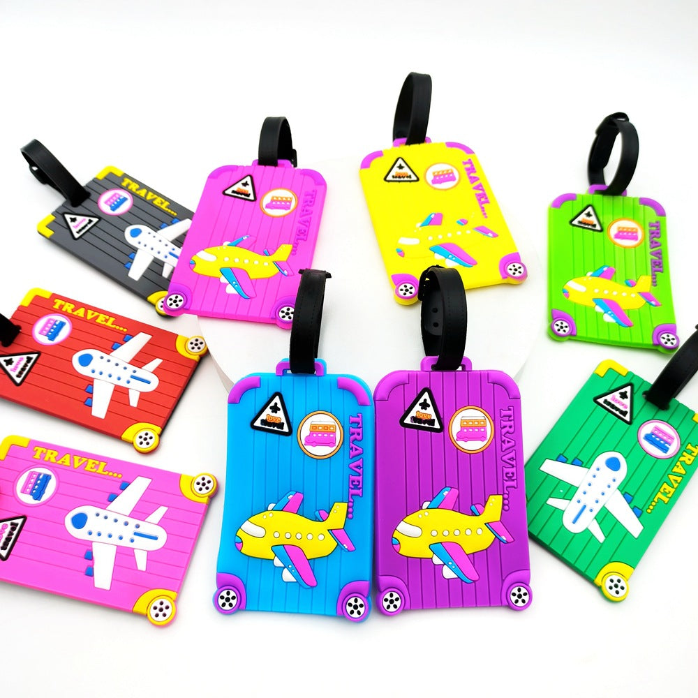 Creative Airplane-Themed Luggage Tag Bowlift