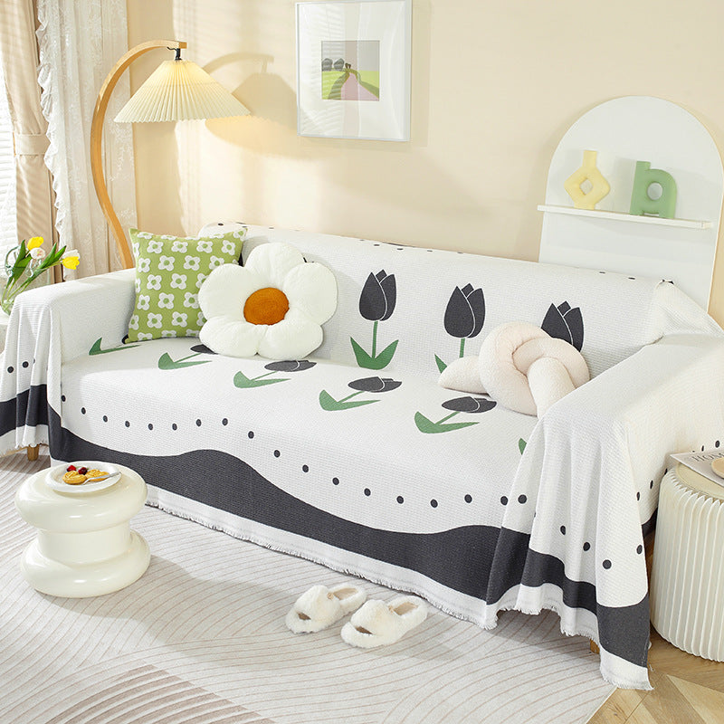 Soft Plush Bunny Pattern Throw Blanket