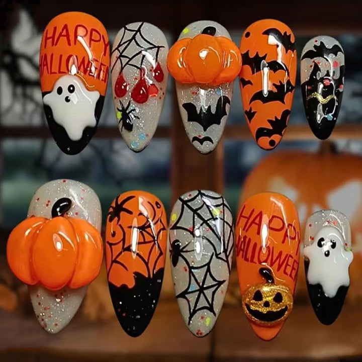 Halloween Theme Nail Art Bowlift