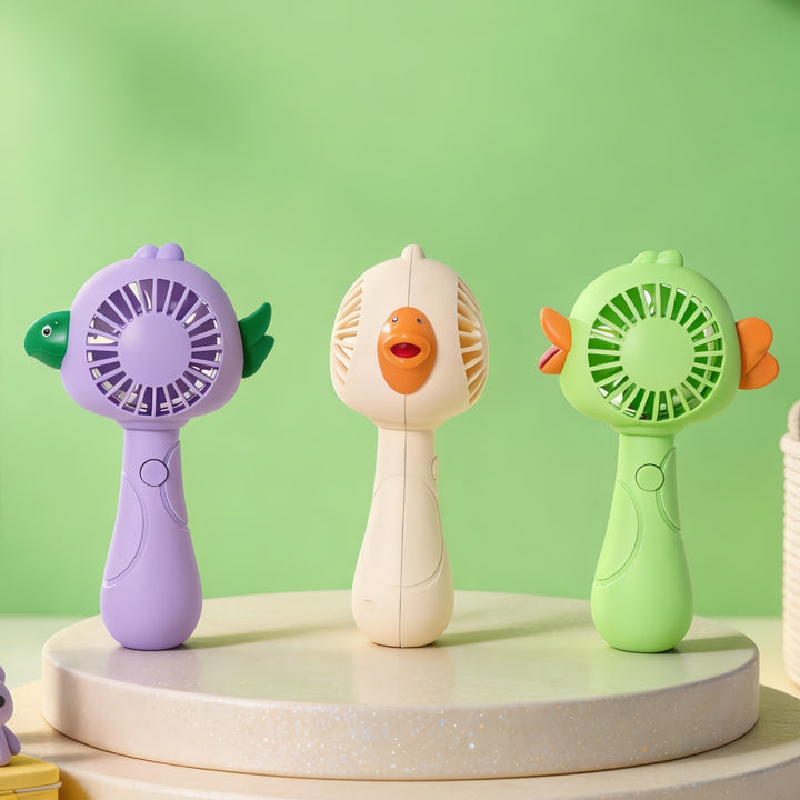 Women's portable handheld fan in creative animal design Bowlift