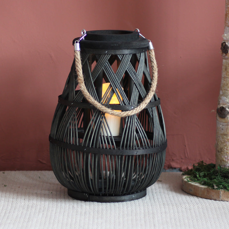Handmade Rattan Lantern Bowlift