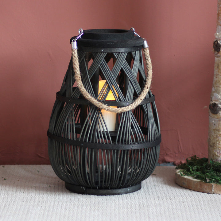 Handmade Rattan Lantern Bowlift