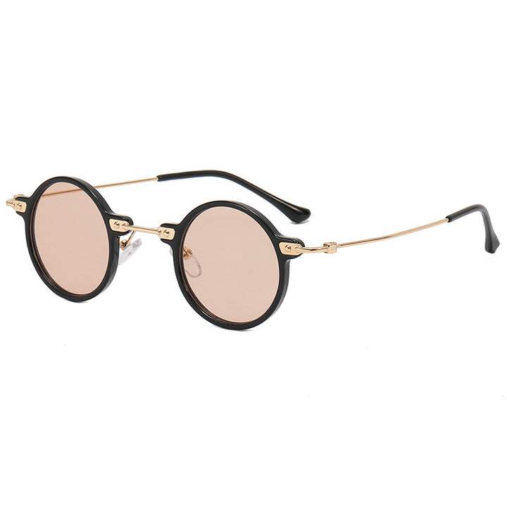 Ladies round glasses with delicate metal frame Bowlift