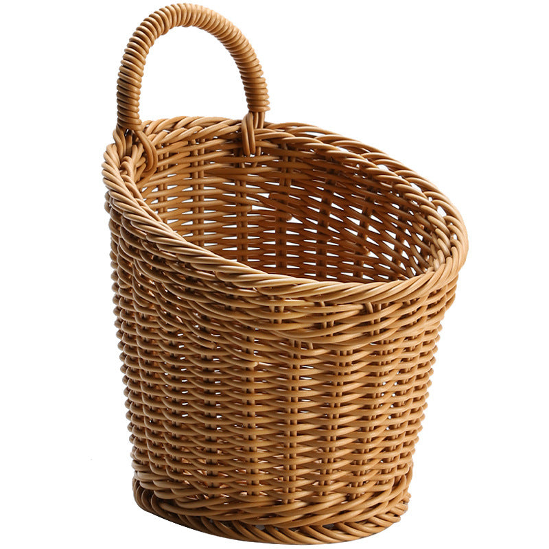 Handcrafted Wicker Storage Basket Bowlift