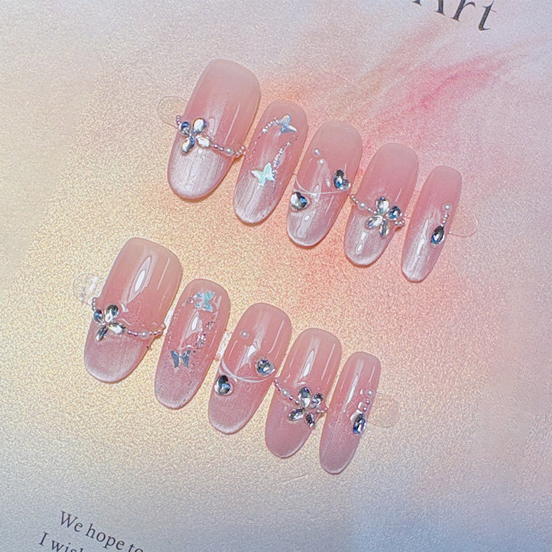 Premium French Tip Press-On Nails Bowlift