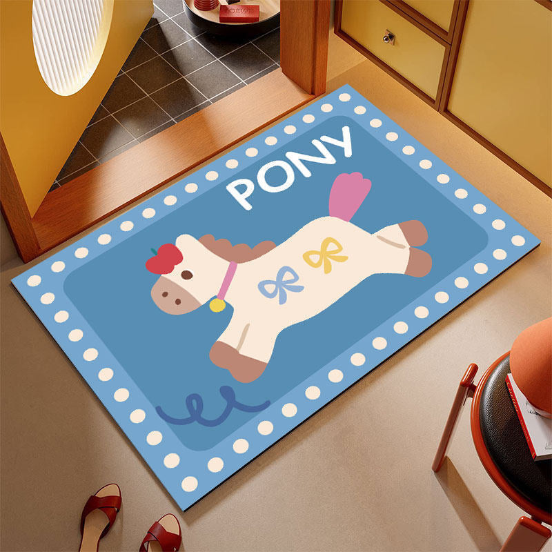 Playful Animal Bath Mat