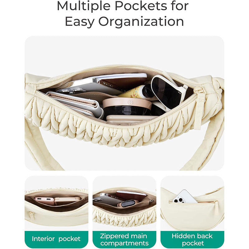 Fashionable shoulder bag with innovative quilted design Bowlift