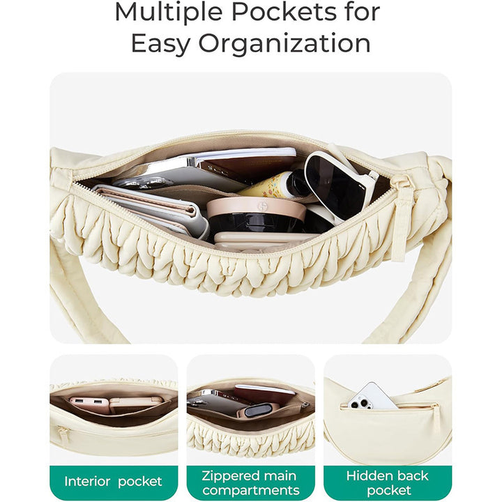 Fashionable shoulder bag with innovative quilted design Bowlift