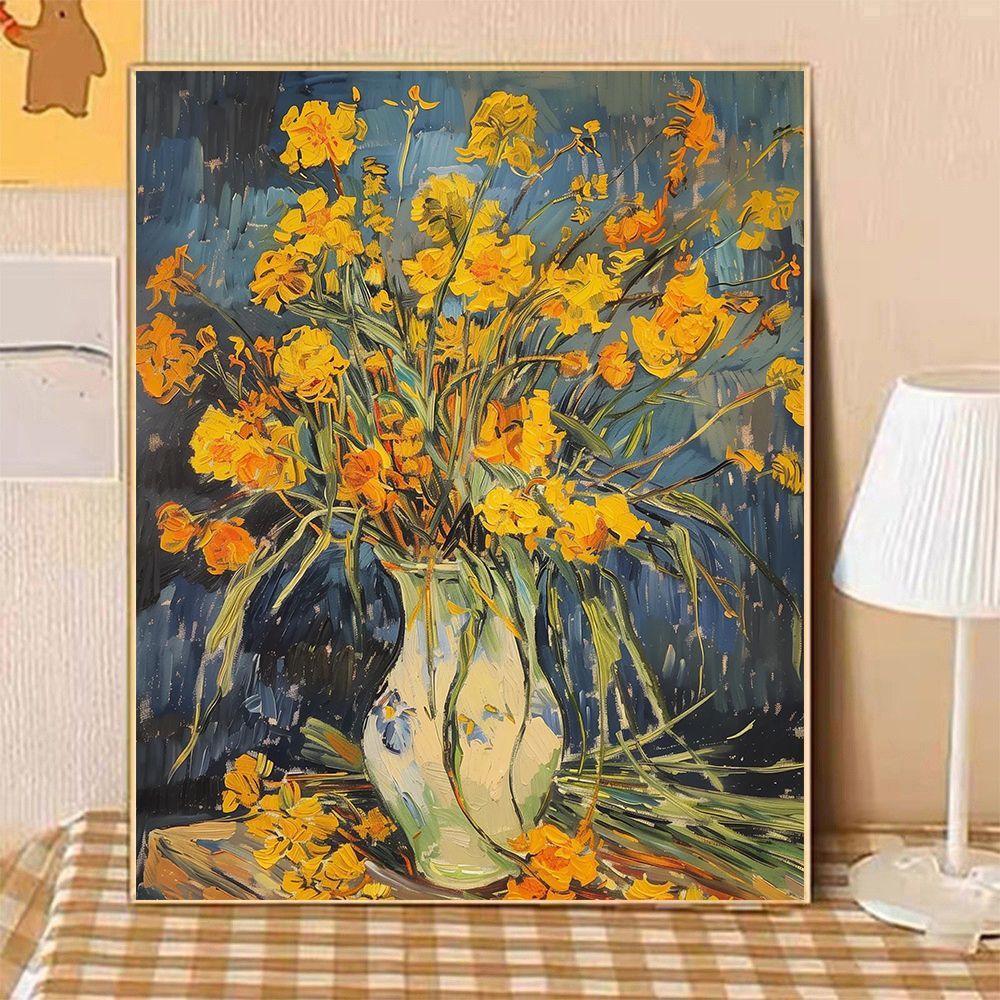 Artistic Floral Still Life Canvas Art Bowlift