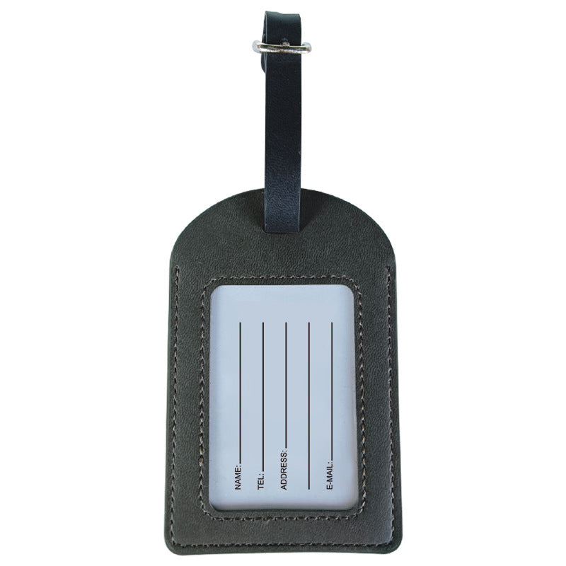 Stylish Leather Luggage Tag Bowlift