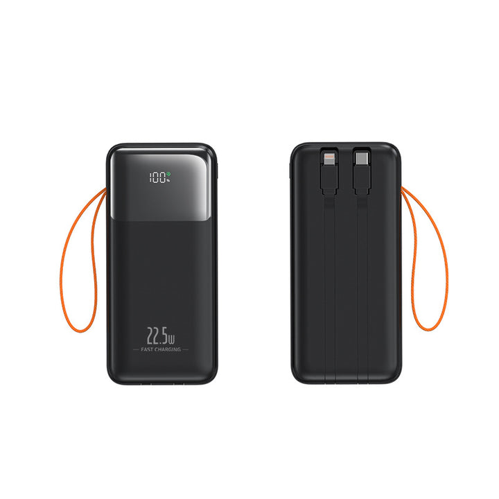 Portable power bank with integrated cable management and fast charging function Bowlift