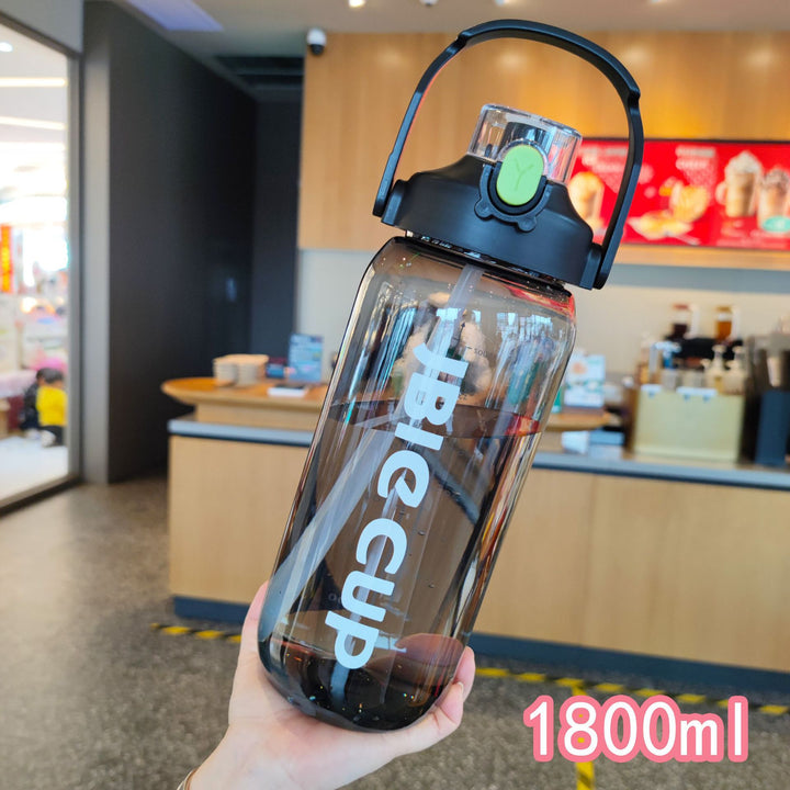 Women's large water bottle with leak-proof lid and straw Bowlift