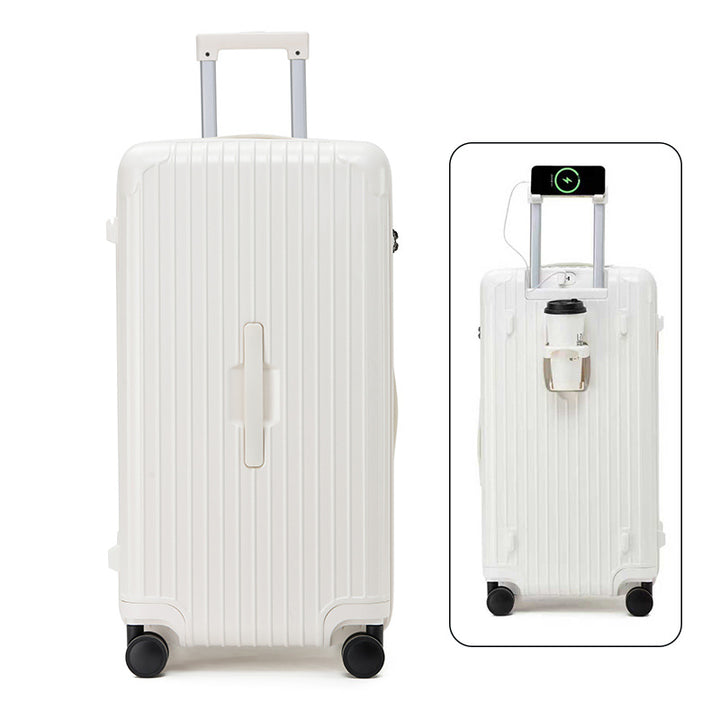 Unisex Hard-shell Travel Suitcase Bowlift