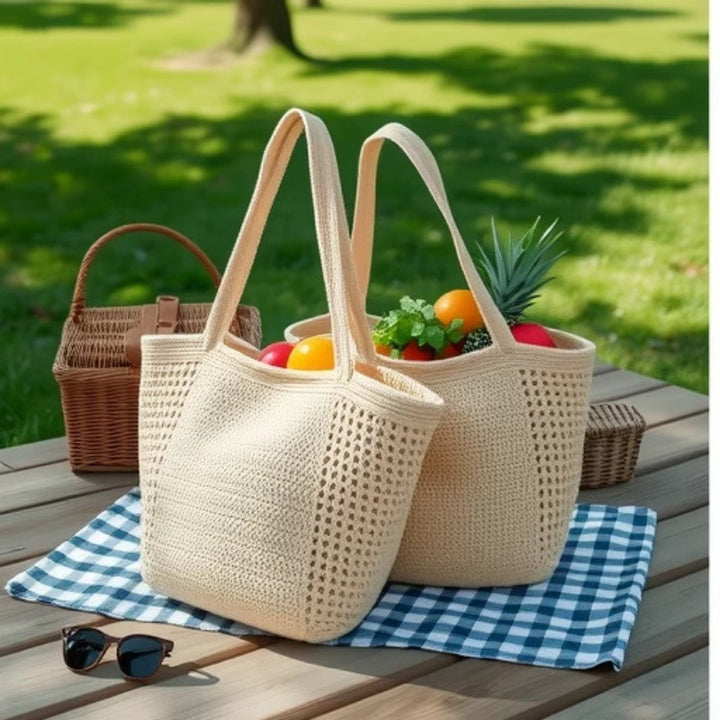 Stylish Braided Shopping Bag Bowlift