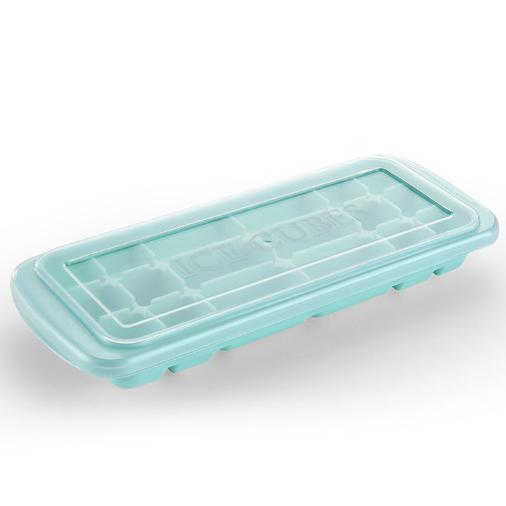 Silicone ice cube tray with precise fitting lid Bowlift