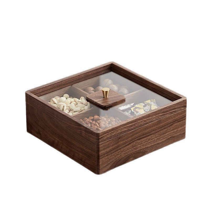 Elegant Wooden Snack Storage Bowlift
