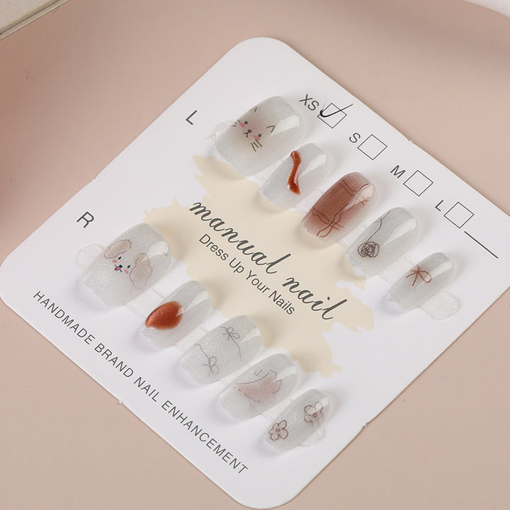 Artisanal Press-On Nail Set Bowlift