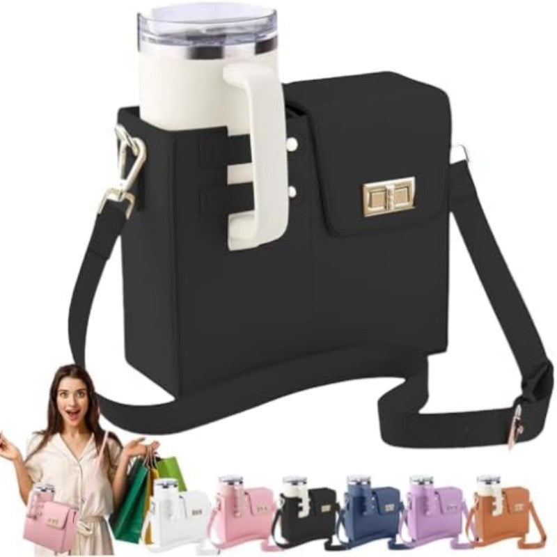 Insulated Beverage Holder Satchel