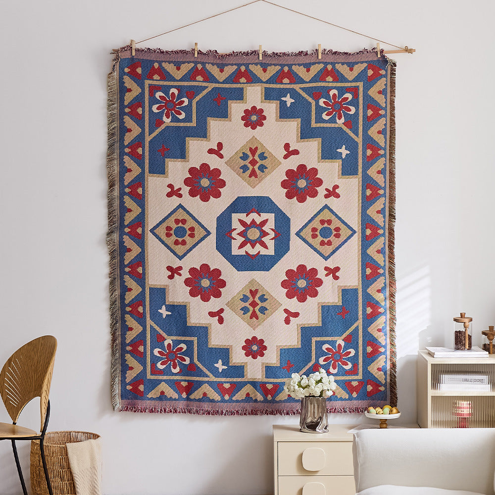 Artistic Woven Tapestry Throw