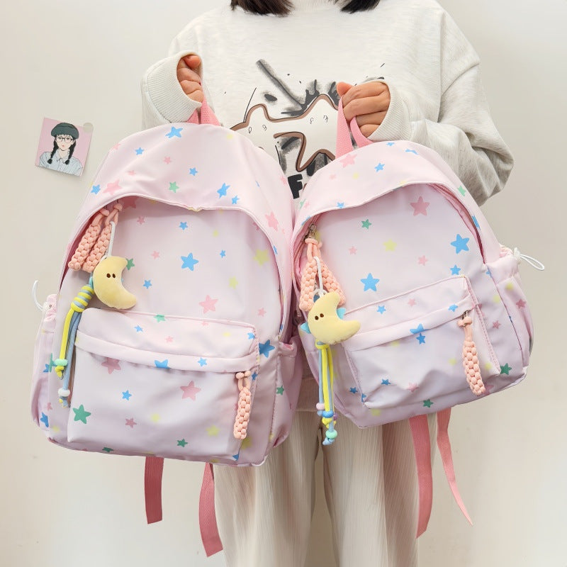 Cute Star-Patterned Backpack