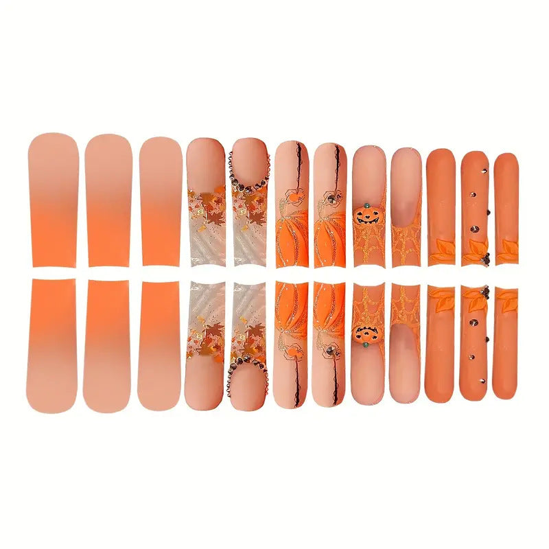 Seasonal Themed Press-On Nail Art Set Bowlift