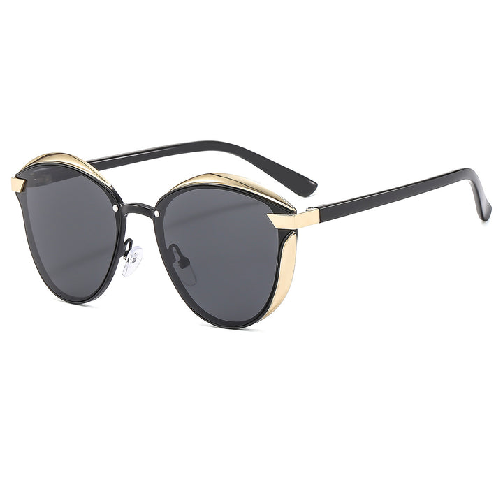 Women's designer sunglasses with elegant faceted design and high-quality UV protection Bowlift