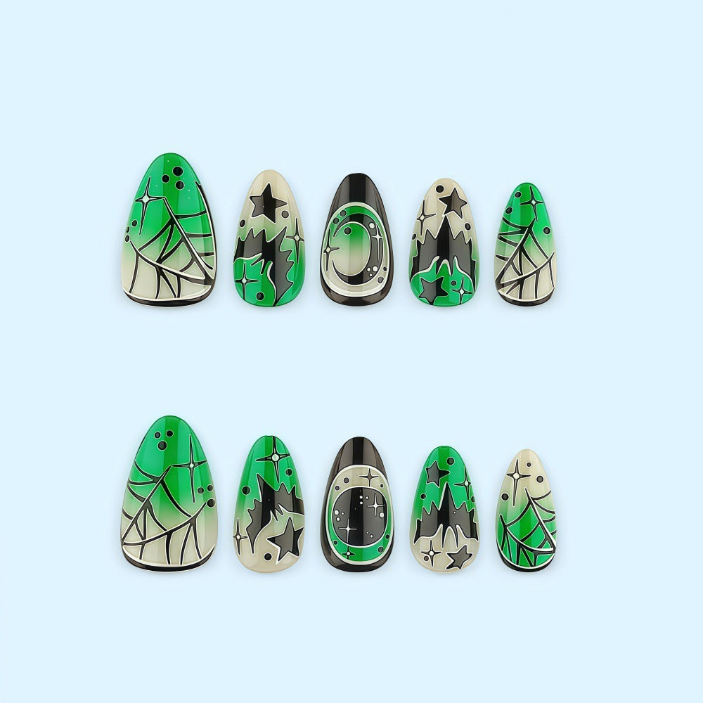 Creative Halloween Design Fake Nails Bowlift