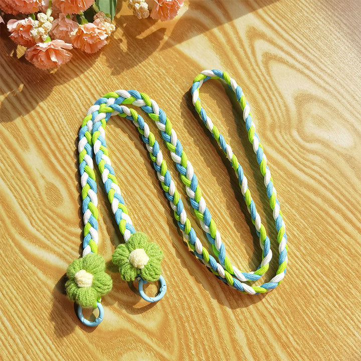 Woven Floral Pattern Utility Lanyard Bowlift