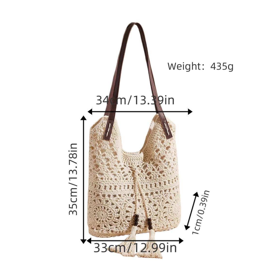 Handmade Macrame Beach Bag Bowlift