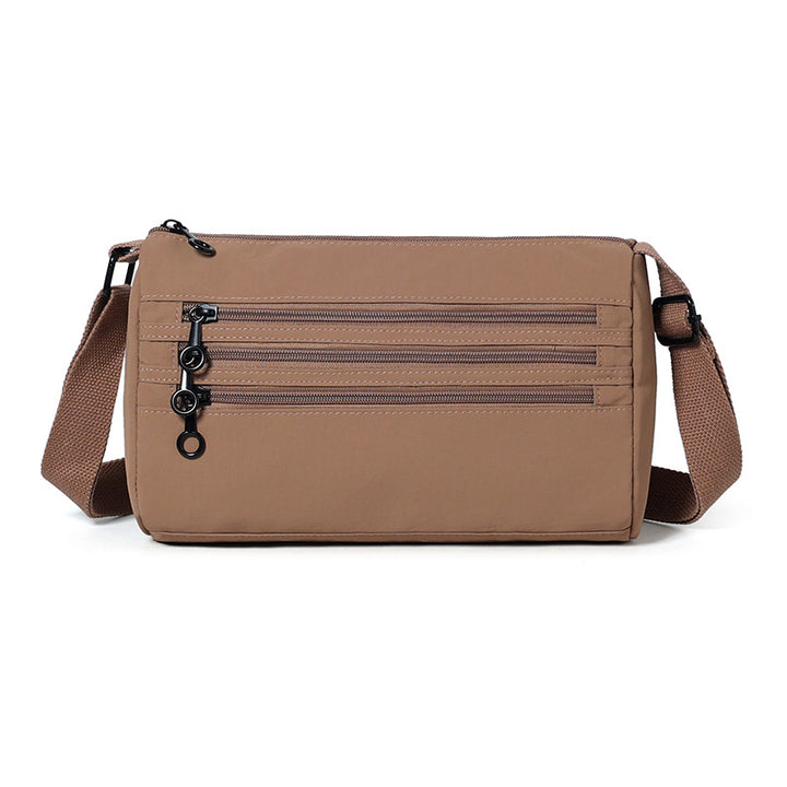 Functional Multi-Zipper Crossbody Bag Bowlift