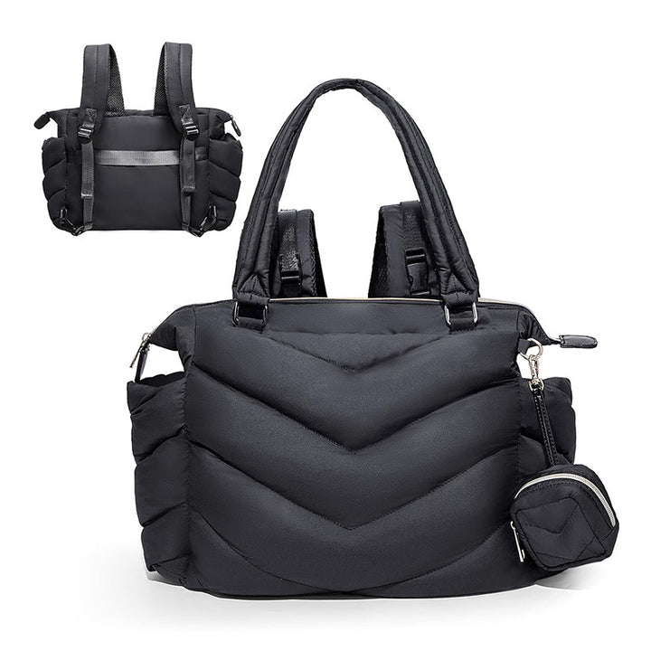 Padded shoulder bag with versatile carrying system Bowlift